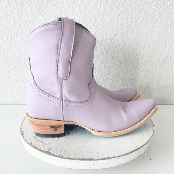 Lane EMMA JANE Womens Cowboy Bootie 9 Purple Western Cowgirl Short Ankle Boots - Picture 2 of 11